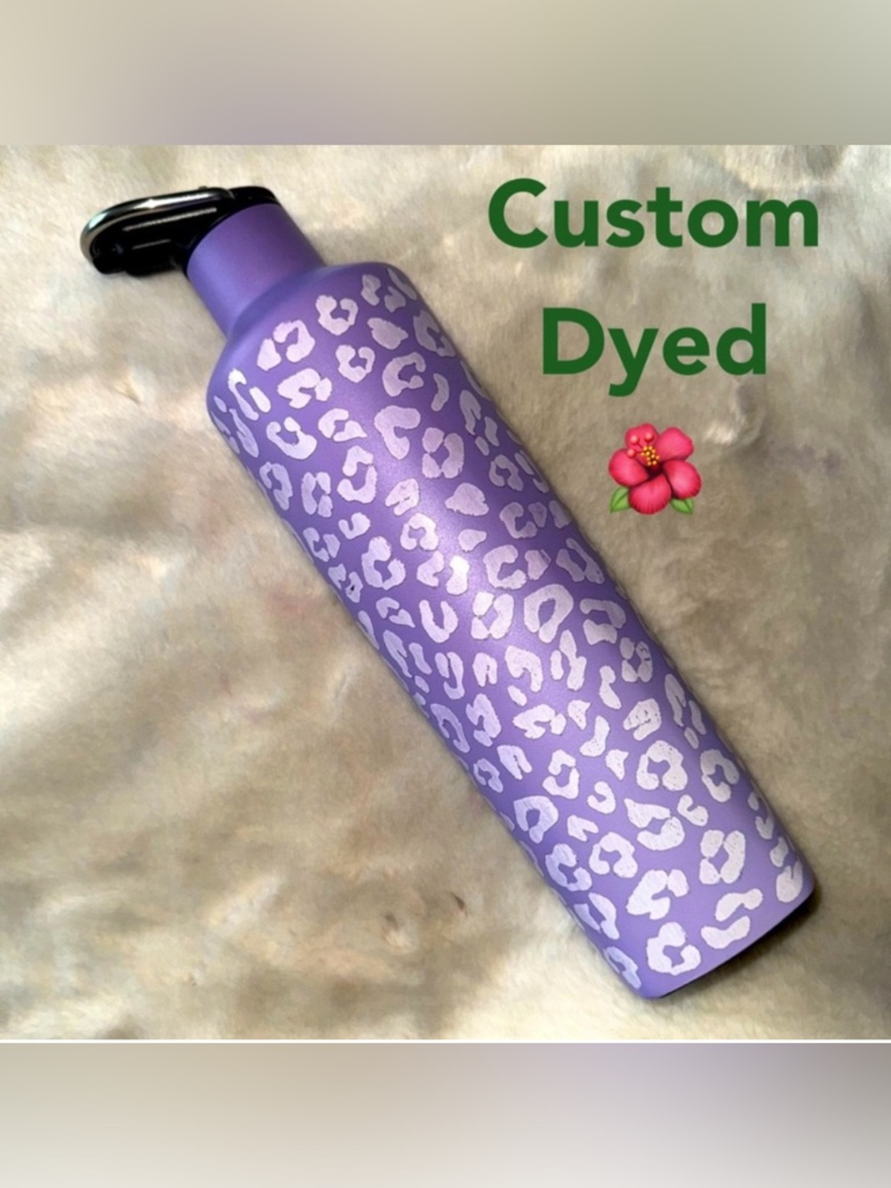 NEW! BRUMATE Lavender Leopard Custom Dyed 25oz Rehydration Water Bottle GORGEOUS